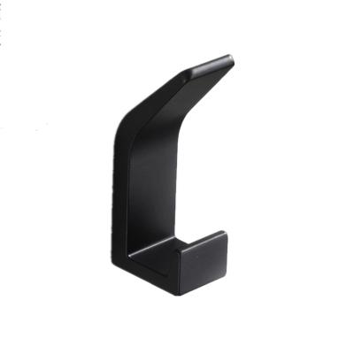 China Black White Robe Towel Double Hook Free Hook For Bathroom Clothes For Bedroom Robe Hook Coat Hook Accessories for sale