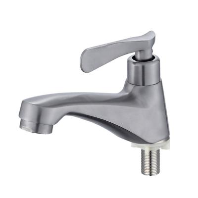 China Sense Faucets 304 Stainless Steel Single Handle Single Handle Faucet Single Cold Basin Faucet for sale