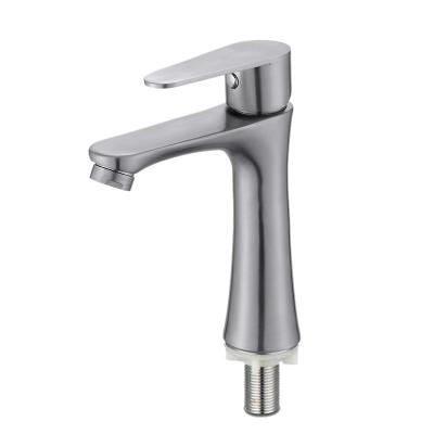 China Modern Sink Faucets Cold Sense Ceramic Cartridge Mixer Taps Sanitary Ware Building Material Bathroom Basin Faucet for sale