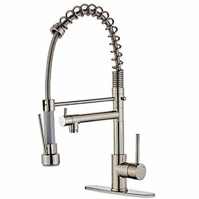 China Thermostatic Faucets Kitchen Faucet Matte Black Double Pull Out Kitchen Faucet Kitchen Faucet With Pull Down Sprayer for sale