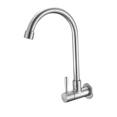 China 360 Degree Adjustment Cold Water Single Sense Kitchen Faucets In The Wall Faucets for sale