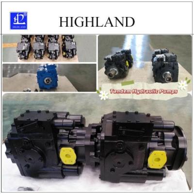 中国 Harvester Tandem Hydraulic Pumps Black Blue Cast Iron Components 販売のため