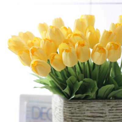 China Factory Direct Sale Eco-friendly 50cm Length Artificial Tulip Fabric Fake Flowers Wedding Decoration Wholesale for sale