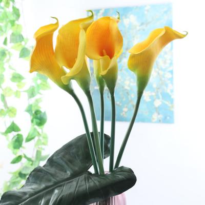 China Real Eco-friendly Giant Diameter Calla Lily Flower 13cm PU New Arrival Touch Table Centerpiece Decor Artificial Flower Suppliers for sale