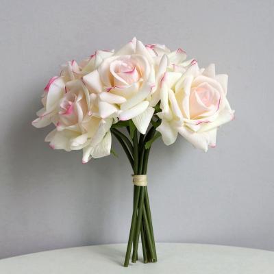 China New Model 5 Eco-friendly Heads Flower Artificial Rose Flowers Bouquet For Home Decoration Flawers Artificial Flowers for sale