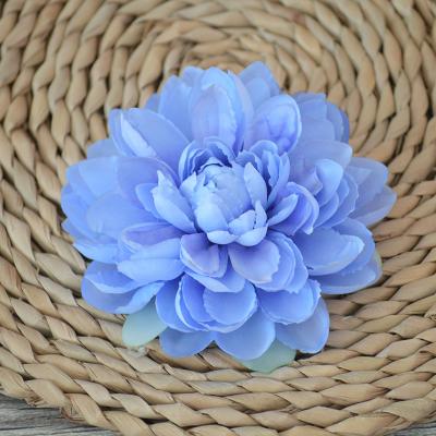 China High Quality Eco-friendly Artificial Flower Chrysanthemum Head Diameter About 12cm Flower Head For Diy Garland Wedding Birthday Party for sale