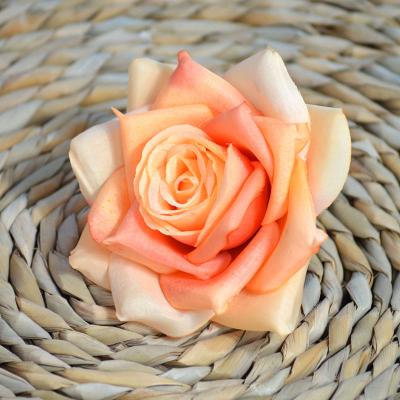 China Wholesale Eco-Friendly About 10cm High Quality 8 Layers Petal Rose Flower Head For Diy Artificial Birthday Party Wedding Garland for sale