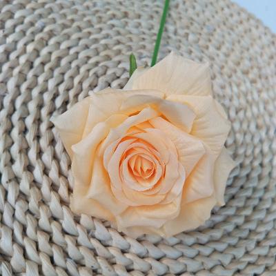 China New Arrival Eco-friendly Diameter 10.5 cm Rose Flower Head DIY Plant Artificial Flower Accessories For Wedding Party Decoration for sale