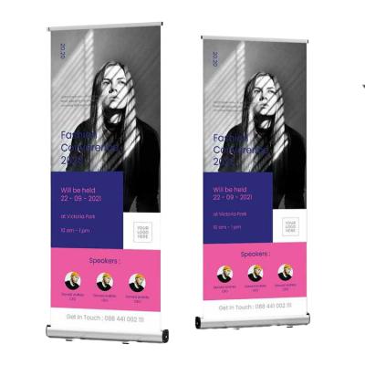 China 80*200cm Retractable Portable Aluminum Roll Banner, Advertising Stand Banner, Saving Roll Banner for sale