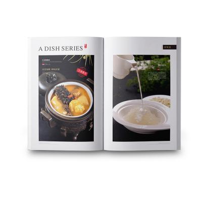 China paper & Cardboard Premium Hardcover Round Spine Cooking Recipes Coffee Table Book Printer Hardcover Book Printing for sale