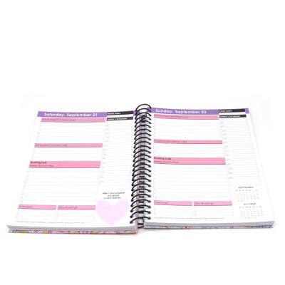 China Simplicity Metal Ring Spiral Coil Customized Notebook Printed High Quality Binding for sale