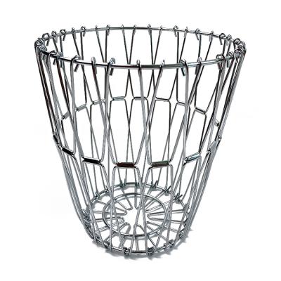 China Nordic Decorative Viable Wicker Rack Storage Kitchen Metal Wire Hanging Fruit Basket Fruit Basket for sale