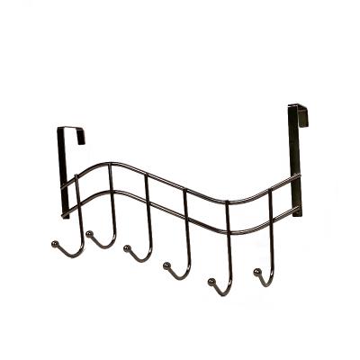 China Sustainable Bedroom 6 Most Popular Decoration Door Coat Hanger Bathroom Hook Over The Door Towel Hooks for sale