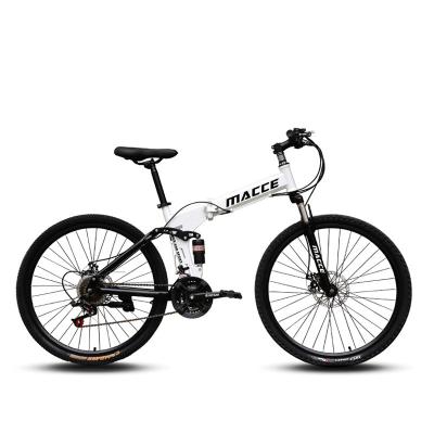 China Factory wholesale folding bicycle steel 26 inch variable speed mountain bicycle with disc brake for sale