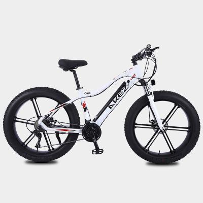 China Hot sale 4.0 fat tire snow bike 26 inch 36v350w mtb aluminum alloy mountain bike adult electric bicycle for sale