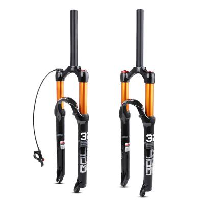 China Wholesale BMX Factory Mountain Bike Shock Absorbers /27.5 Magnesium Alloy Bicycle Front Fork 26 Pneumatic Air Fork for sale