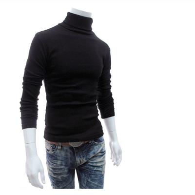 China Anti-Wrinkle Men's Casual Slim Fit Basic Tops Knitted Thermal Turtle Neck Pullover Sweater for sale