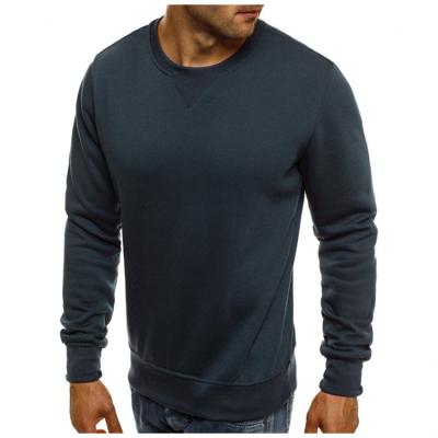 China Anti-Wrinkle Mens Fleece Pullover Men's Long Sleeve Sweatshirt Solid Color Casual Loose Sweater for sale