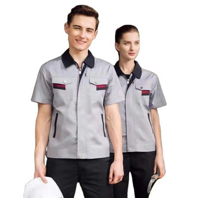 China Industrial Construction Workers GENUINE LEATHER Professional Hygiene Clothes Men and Woman Worker Uniform for sale