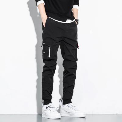 China Polyester / Cotton Men Slim Fit Casual Tapered-Leg Pockets Cotton Twill Military Jogger Pants Mens Casual Pants Loose Leg Tall Workwear for sale