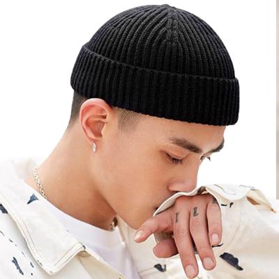 China 2021 JOINT Street Fashion Custom Adult Acrylic Knit Covers Multicolor Simple Winter Knitted Beanie Hats for sale