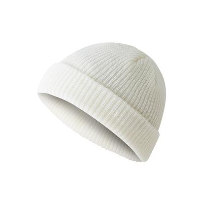 China COMMON RTS Winter Warm Knit Wholesale Custom Solid Color Fashion Cap Women Men's OEM Beanie Hats for sale