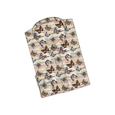 China Anti-pilling Digital Printing Shirt Hot Sale Fashion Custom Style Long Sleeve Hawaiian Casual Men's Shirts for sale