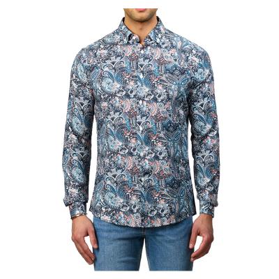 China S SCREEN PRINT PAISLEY anti-pilling MJ DRESS SHIRT LOW WORKED HIGH QUALITY MEN'S CUSTOMIZED MOQ ' for sale