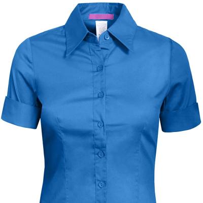 China 2022 NEWEST NEWEST WOMEN SHIRT BUTTON FORMAL SINGLE SOLID THIN FIT SHIRT anti-pilling for sale