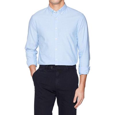 China OEM Royal Anti-pilling FShirts Oxford Free Shirt Fabric Wrinkle Down Slim Fit Men's Shirt for sale