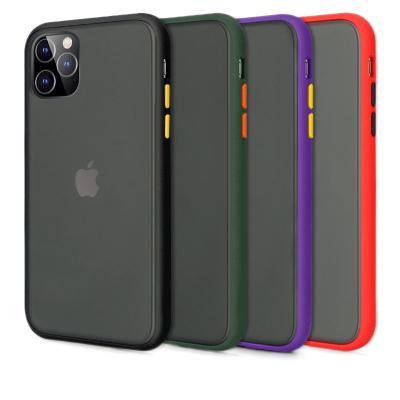 China Shockproof mattetpu contrast colorPhone caseAnti-falling case Apple11 proPhone case Applicableiphone 11Phone for sale