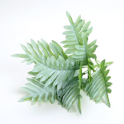 China Simple Simulated 9 Heads Iron Tree House Small Artificial Leaf Green Plant Artificial Flower Plant White Environmental Friendly Bouquet Decoration for sale