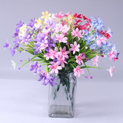 China Colorful Artificial Bud Spring Grass Silk Flower Events Decoration Branches Orchid Flowers Event Decoration Plants Plastic Artificial Bouquet Props 7 for sale