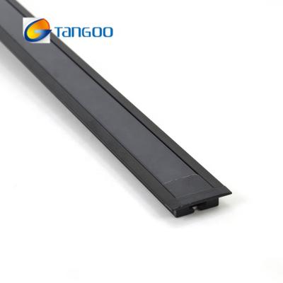 China LED lighting black aluminum profile with tinted black diffuser for sale