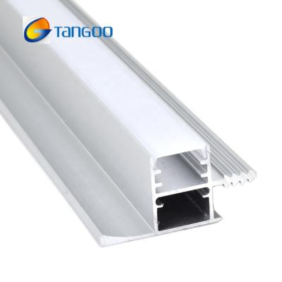 China LED lighting through luminescent led cabinet profile for sale