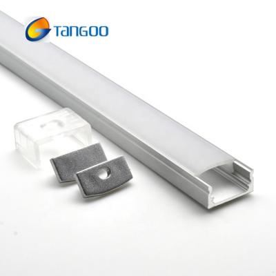 China LED Lighting Flat Led Aluminum Profile Led Channel Low Profile For Led Strip Light for sale