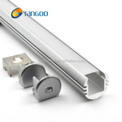 China LED lighting led aluminum profile with plastic diffusers for sale