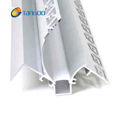 China LED lighting plaster in trimless led aluminum channel for led strip light for sale