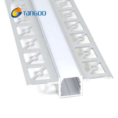 China LED Lighting Plaster In Led Aluminum Profile , Plasterboard Aluminum Channels for sale