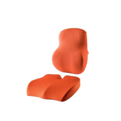 China Ergonomic Memory Cushion Set Back Lumbar Support Pillow Office Chair Pillow Set for sale