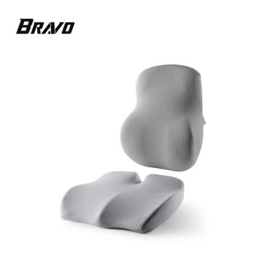 China Ergonomic Memory Foam Office Chair Memory Foam Orthopedic Tailbone Cushion With Back Support for sale