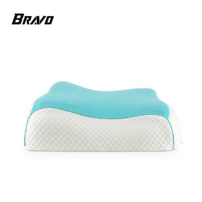 China PORTABLE Orthopedic Gel Side Sleeper Wedge Memory Foam Memory Foam Rise Cervical Sleep Pillow for sale