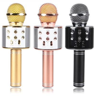 China Game Video Radio Ktv BT Handheld Speaker Sing Music Kids Karaoke Microphone with CE Rosh FCC for Birthday Gift Party for sale