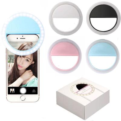 China Customized Logo Clip On Cell Phone Selfie 36 Light Ring Phone Upgrade for sale