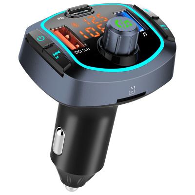 China PD+ QC 3.0 Fast Charger 3 Usb Ports Bc63 ​​BT 5.0 Transmitter Qc3.0 Usb C Music Player Fm Car Kit Charger With Hands Free Fast Calls FM for sale