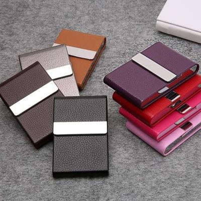 China Fashion Slim RFID Mini Wallet Aluminum Security 15 Automatic Business Cards Cash Box Credit Card Holders 5 For Women Men for sale