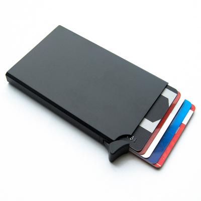 China Fashion Factory Price Automatic Card Holder Wallet With Rfid Blocking For Men Woman for sale