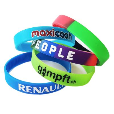 China Holiday decoration & Gift & Specials Wholesale Custom Logo Elastic Colorful Silicon Wrist Band Rubber Wristbands For Basketball for sale