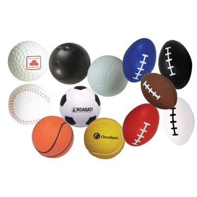 China Custom Promotional Gift PU Foam Relaxing Worry Sports Squeeze Ball for sale