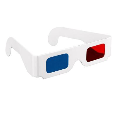 China Promotional Giveaways Cheap Customized Red And Cyan Paper Anaglyph 3D Glasses For Promotional for sale